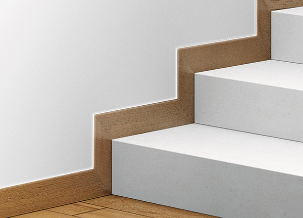ECLISSE Syntesis profile for flush baseboard