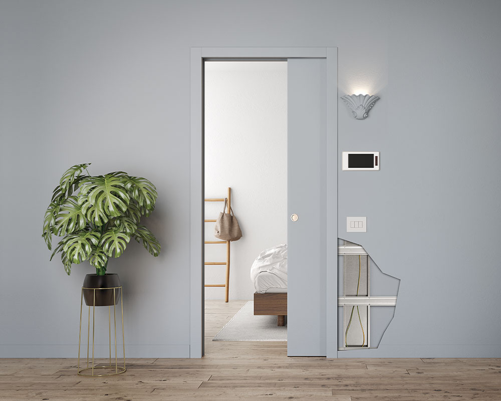 Wiring-ready Pocket Door System - ECLISSE Luce