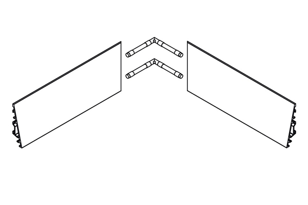 ECLISSE Delta - joints for inside corners