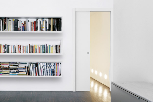pocket door with architraves