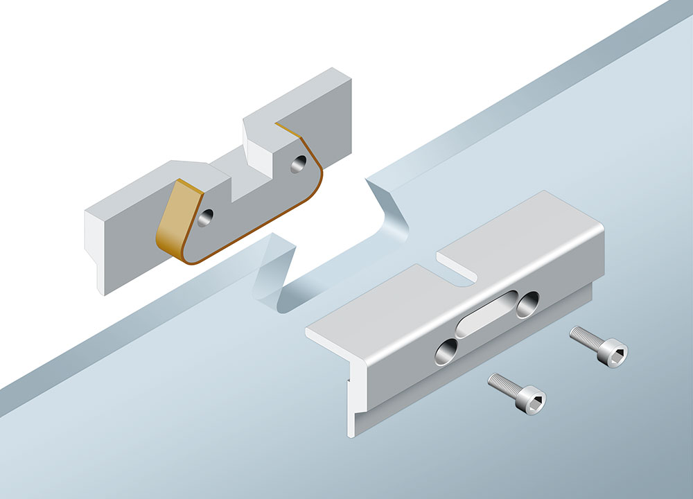 Brackets for sliding pocket glass doors