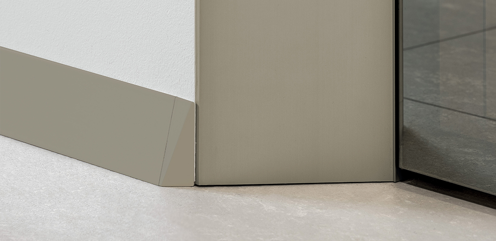 Champagne inclined skirting board