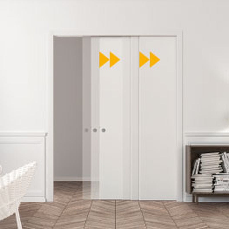 Telescopic synchronisation mechanical system for the movement of two