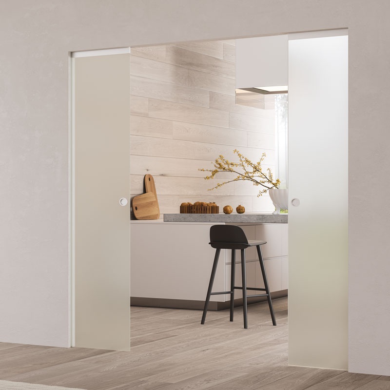 Accessories for glass doors without jambs brackets and clamps ECLISSE US